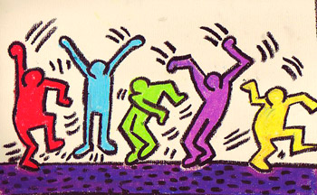 dessin hommage à keith haring